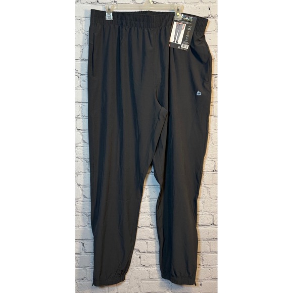 RBX Woven Jogger Pants Elastic Zip‎ Cuff Lightweight Charcoal XL - Picture 1 of 3